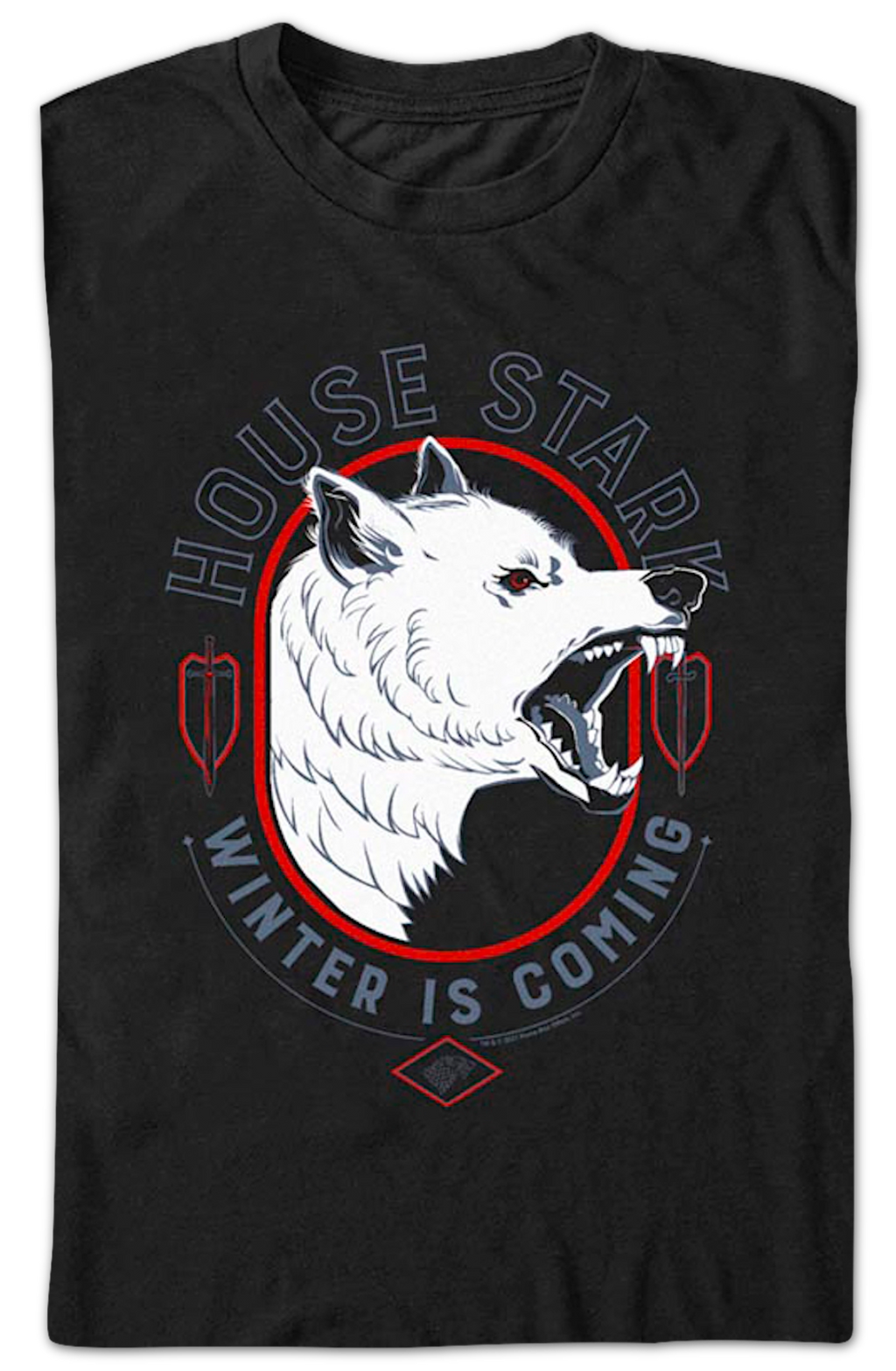 House Stark Game Of Thrones T-Shirt product image 2