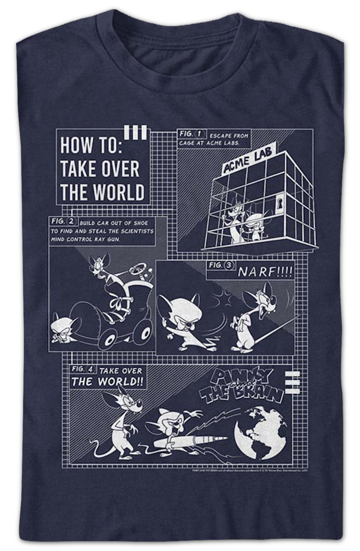How to Take Over the World Pinky and Brain T-Shirt product image 2