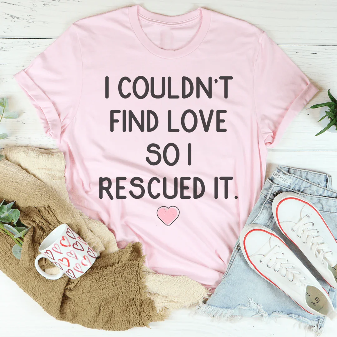 Dog Mom Rescue Graphic Tee – "I Couldn't Find Love So I product image 3