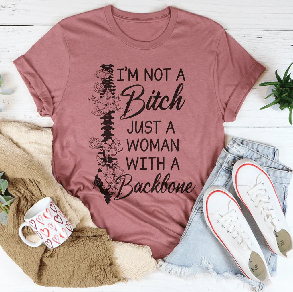 I'm A Woman With A Backbone Tee product image 2