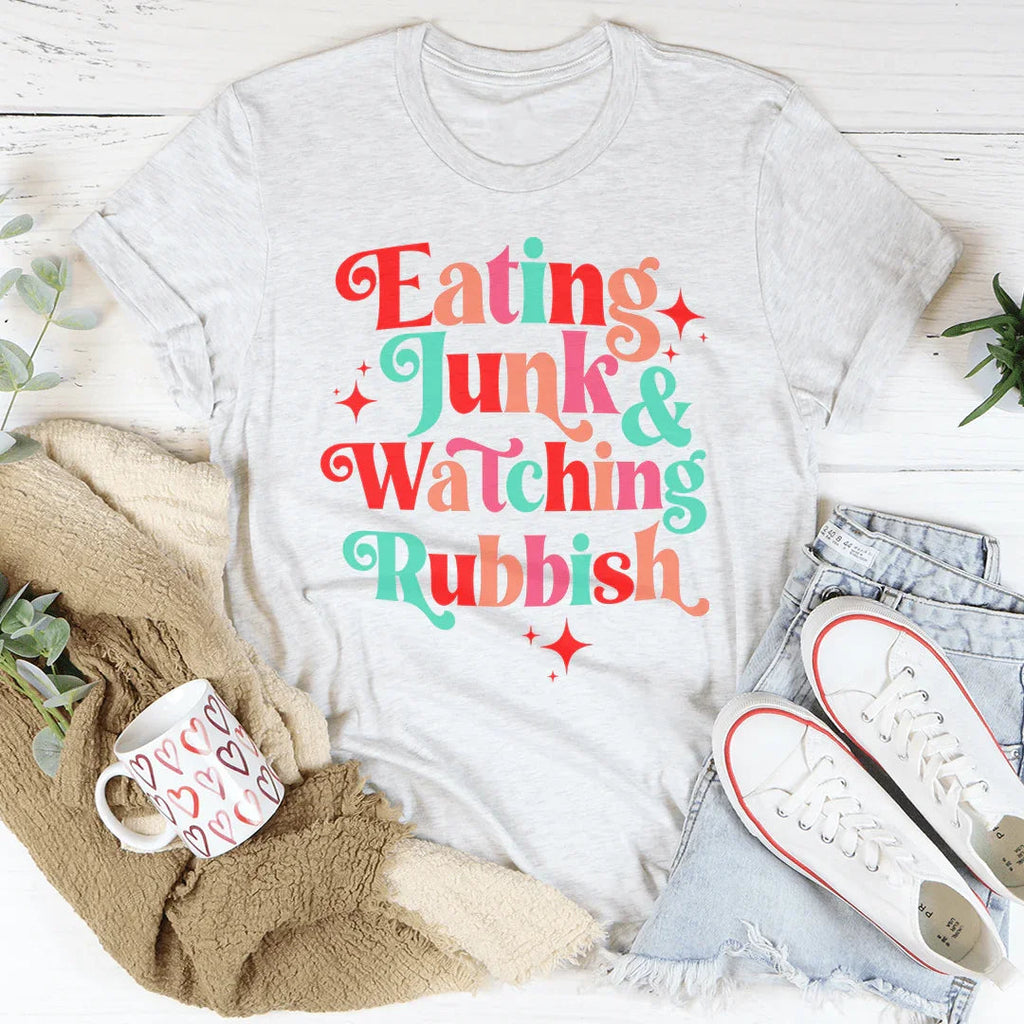 I'm Eating Junk & Watching Rubbish Tee product image 4