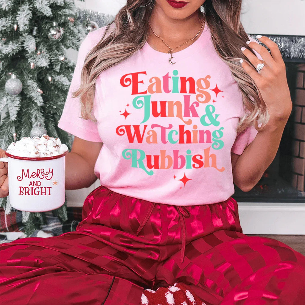 I'm Eating Junk & Watching Rubbish Tee product image 3