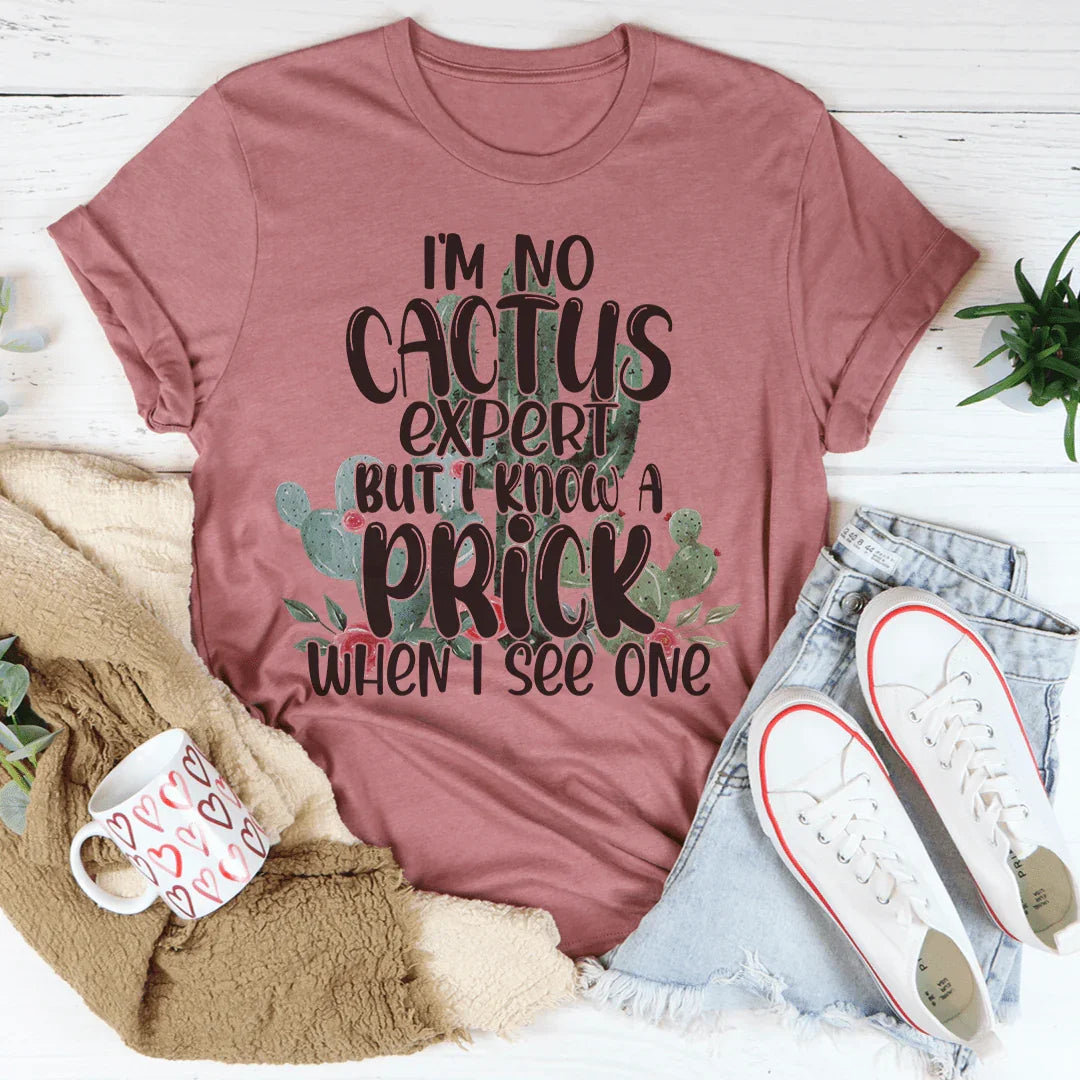 Sarcastic Plant Lover Casual Top – I'm No Cactus Expert But product image 2