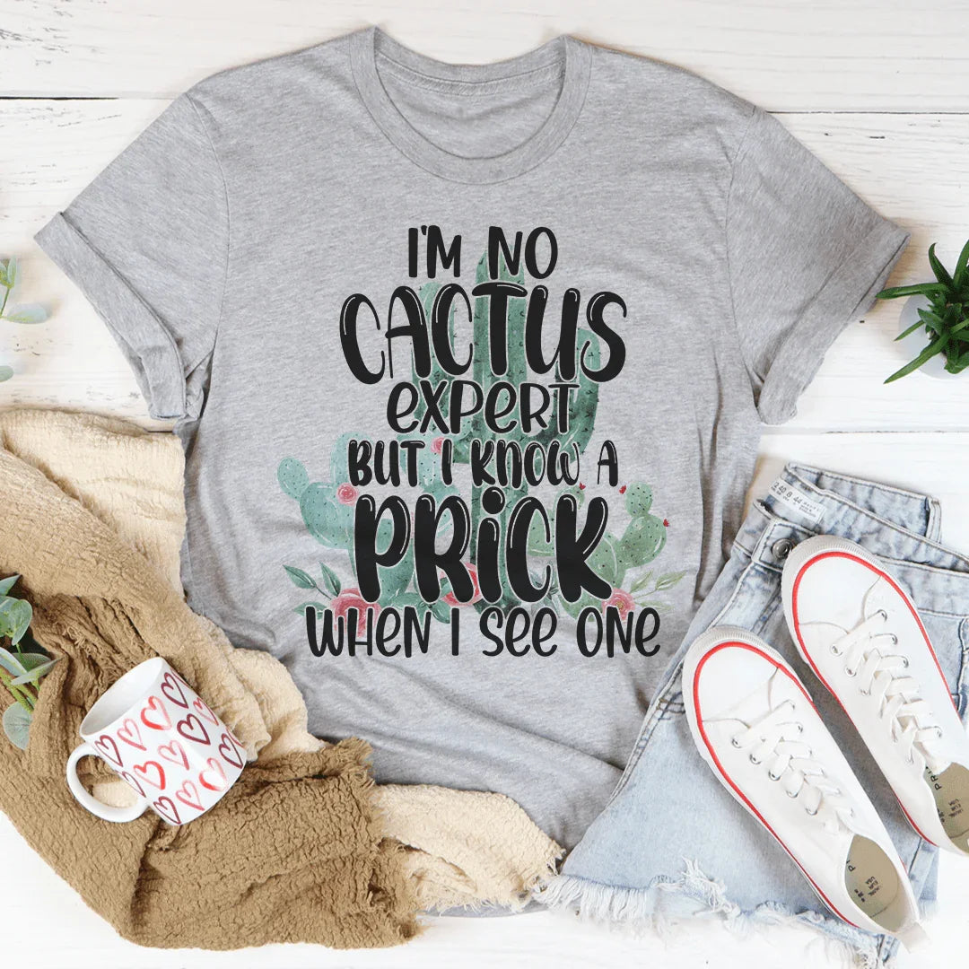 Sarcastic Plant Lover Casual Top – I'm No Cactus Expert But product image 3