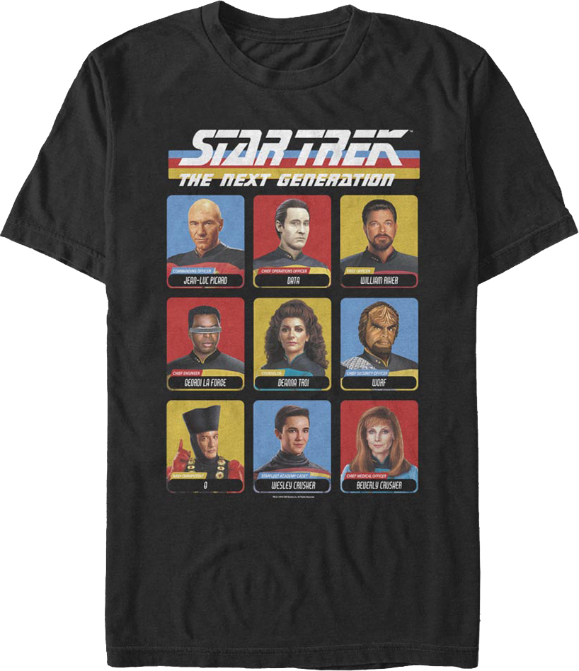 Iconic Characters Star Trek The Next Generation T-Shirt product image 1