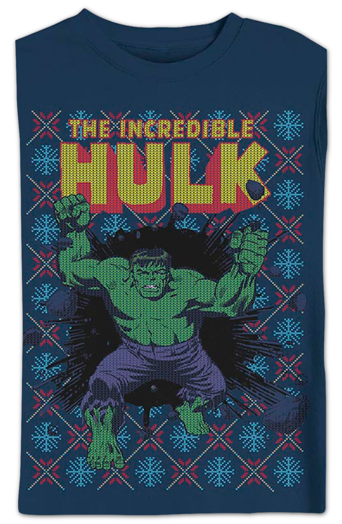 Incredible Hulk Faux Ugly Christmas Sweater Marvel Comics product image 2