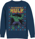 Incredible Hulk Faux Ugly Christmas Sweater Marvel Comics product image 1