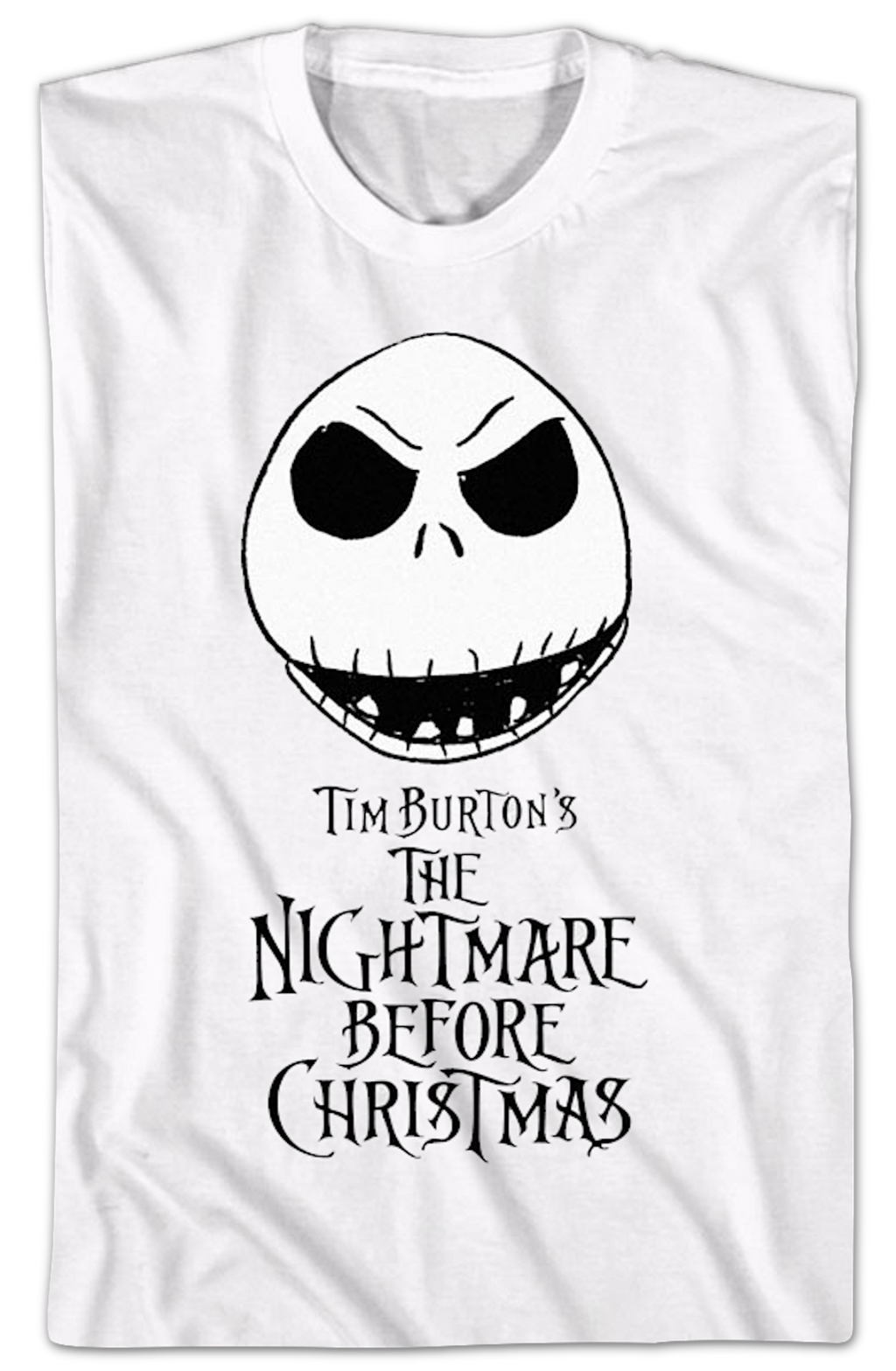 Jack Skellington Head Nightmare Before Christmas T-Shirt product image 2