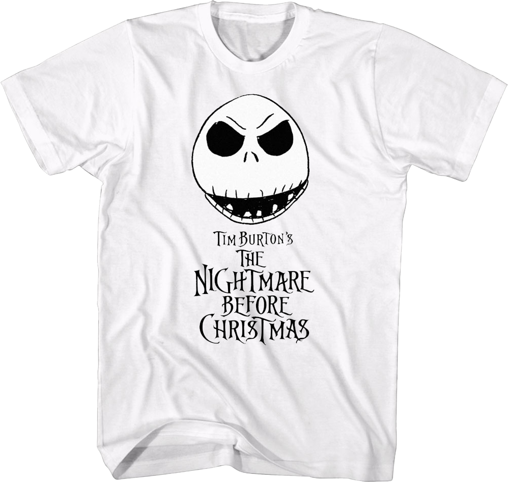 Jack Skellington Head Nightmare Before Christmas T-Shirt product image 1