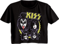 Ladies Outer Space KISS Crop Top