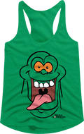 Ladies Slimer's Face Real Ghostbusters Racerback Tank Top