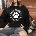 Dog Lover Cozy Fleece Hoodie Sweatshirt – "Less People More product image 1