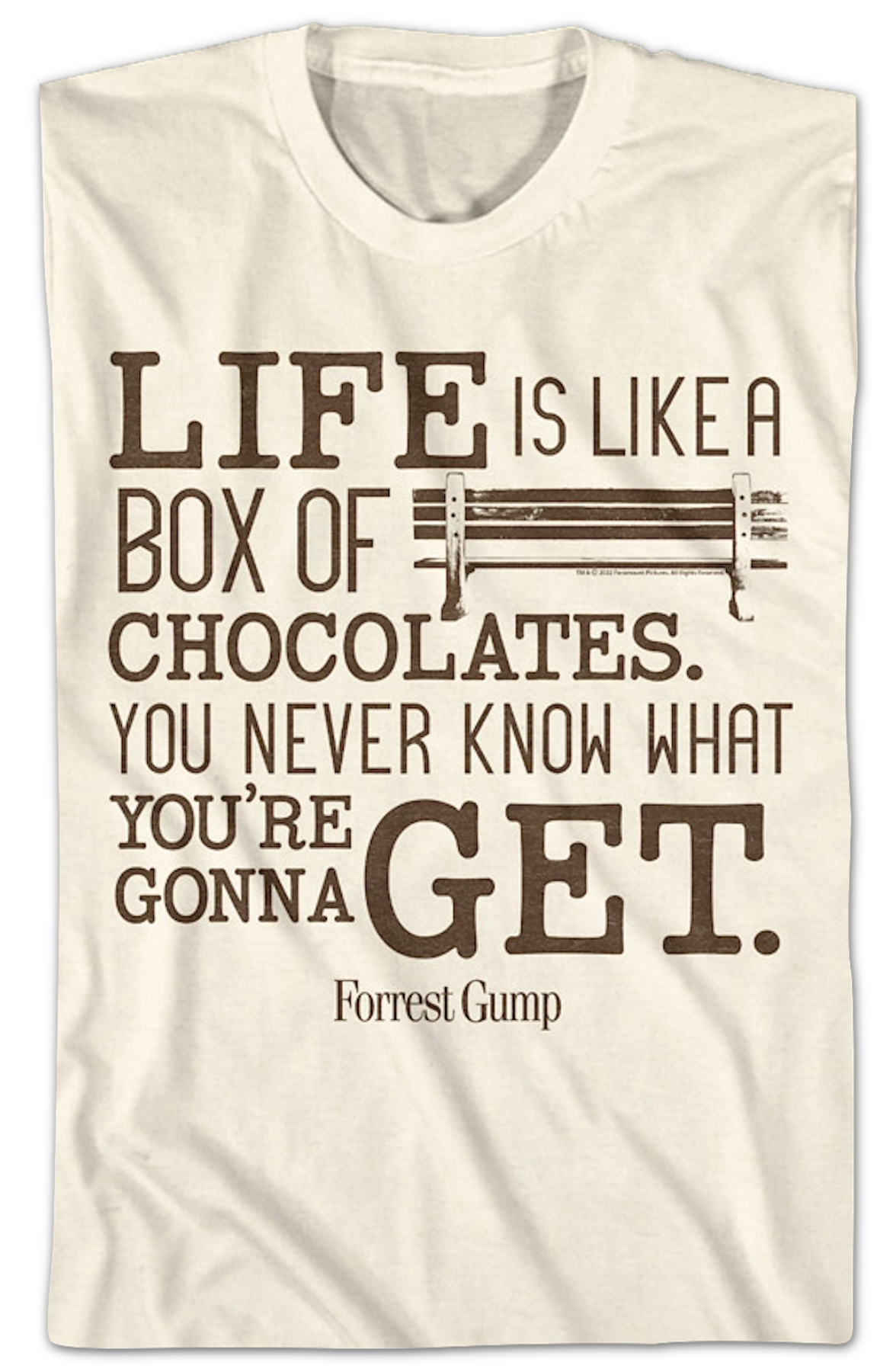 Life Is Like A Box Of Chocolates Forrest Gump T-Shirt product image 2