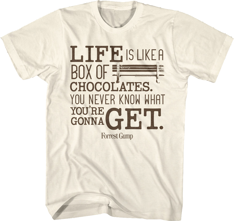 Life Is Like A Box Of Chocolates Forrest Gump T-Shirt product image 1