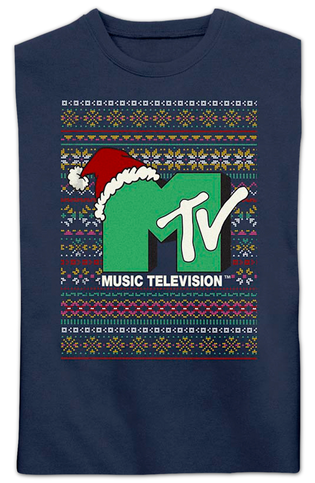 Logo Faux Ugly Christmas Sweater MTV Sweatshirt product image 2