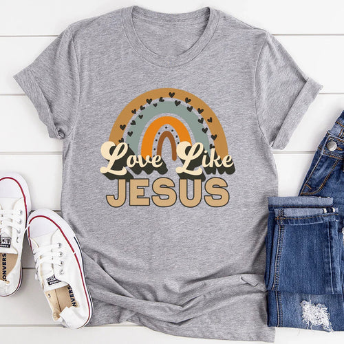 "Love Like Jesus" – Christian Kindness Faith Graphic Tee product image 2