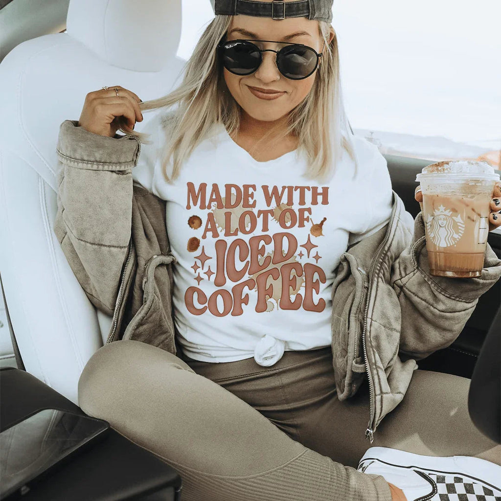 Made With A Lot Of Iced Coffee Tee product image 1