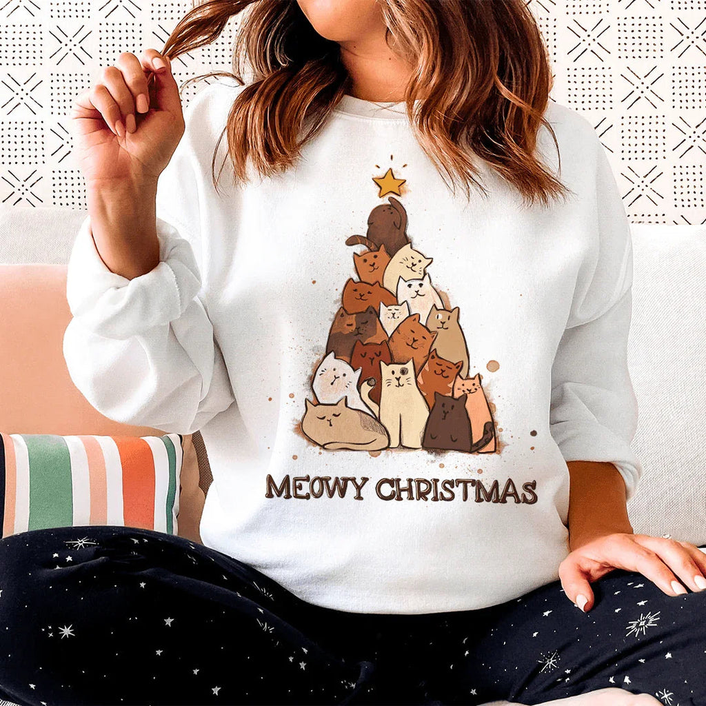 Meowy Christmas Sweatshirt product image 2