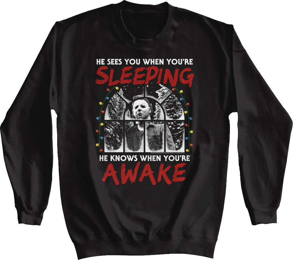 Michael Myers Sees You When You're Sleeping Halloween product image 1