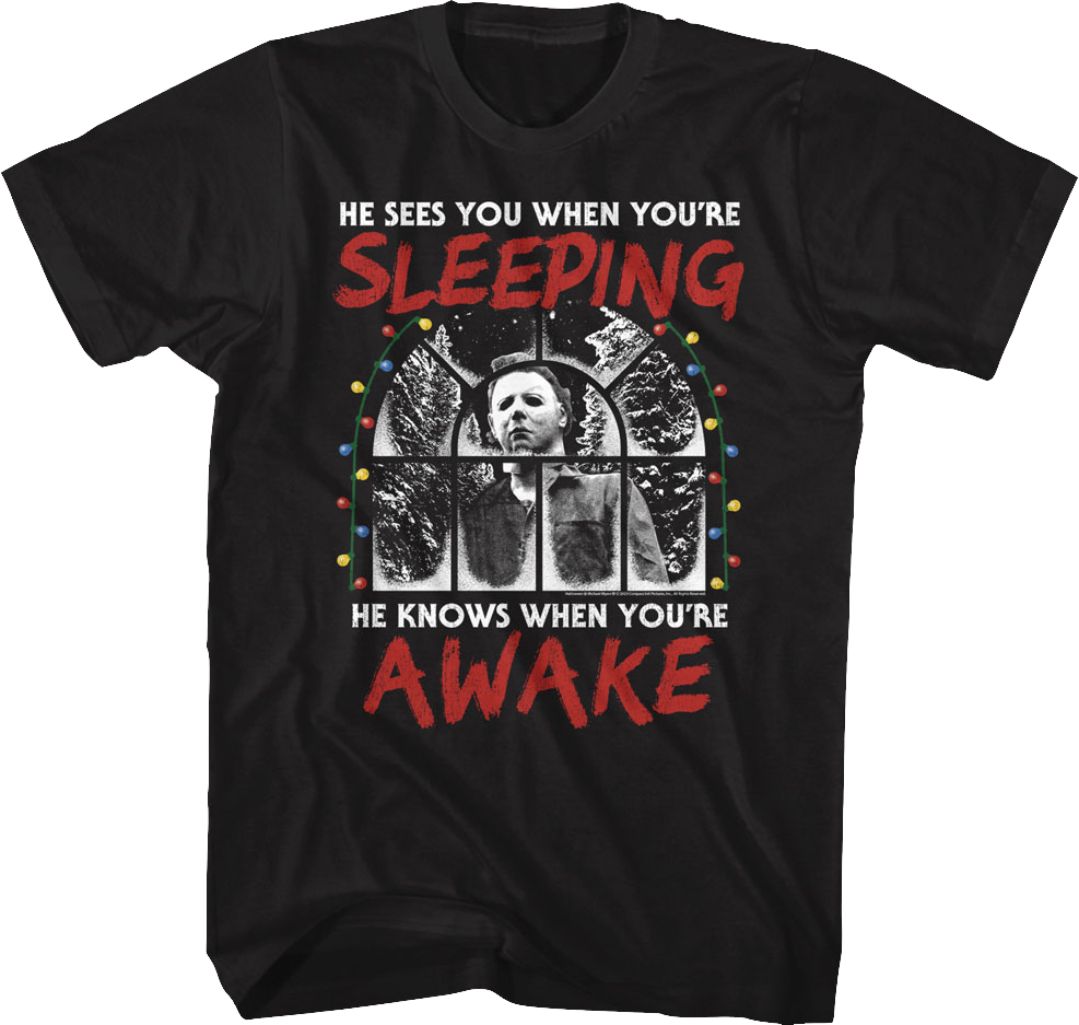 Michael Myers Sees You When You're Sleeping Halloween product image 1