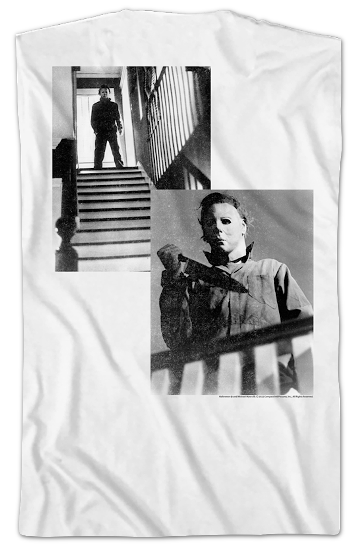 Michael Myers Staircase Photos Halloween T-Shirt product image 2