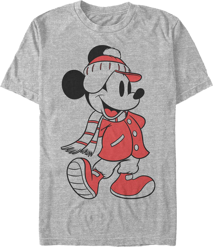 Mickey Mouse Dressed For Winter Disney T-Shirt product image 1