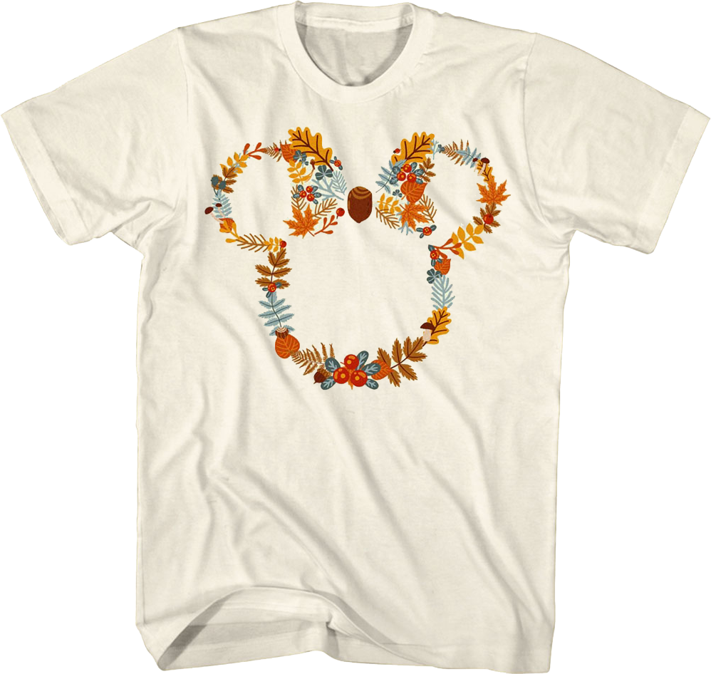 Mickey Mouse Fall Wreath Disney T-Shirt product image 1