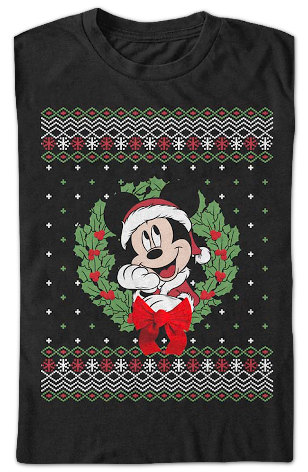 Mickey Mouse Faux Ugly Sweater Disney T-Shirt product image 2