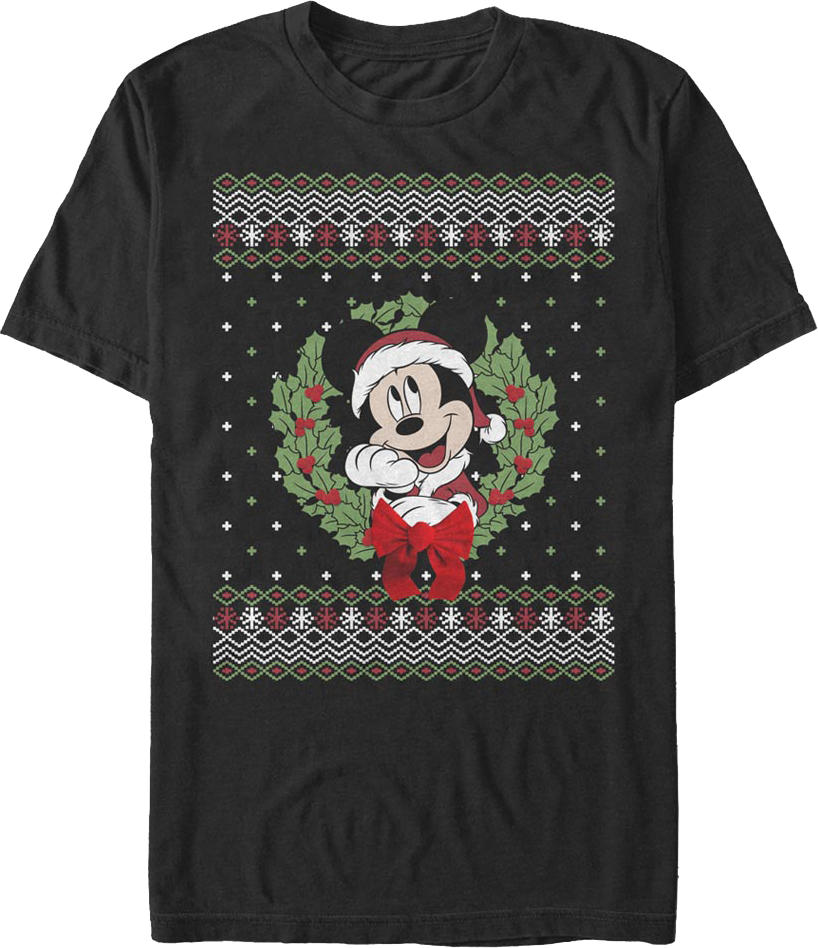 Mickey Mouse Faux Ugly Sweater Disney T-Shirt product image 1