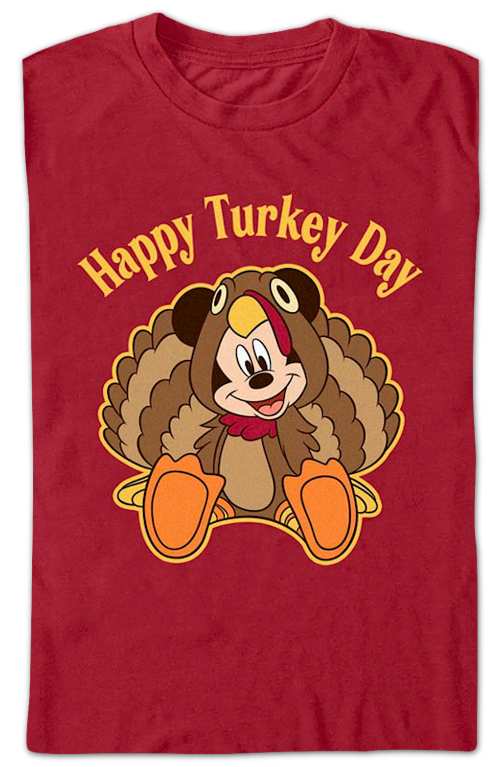 Mickey Mouse Happy Turkey Day Disney T-Shirt product image 2