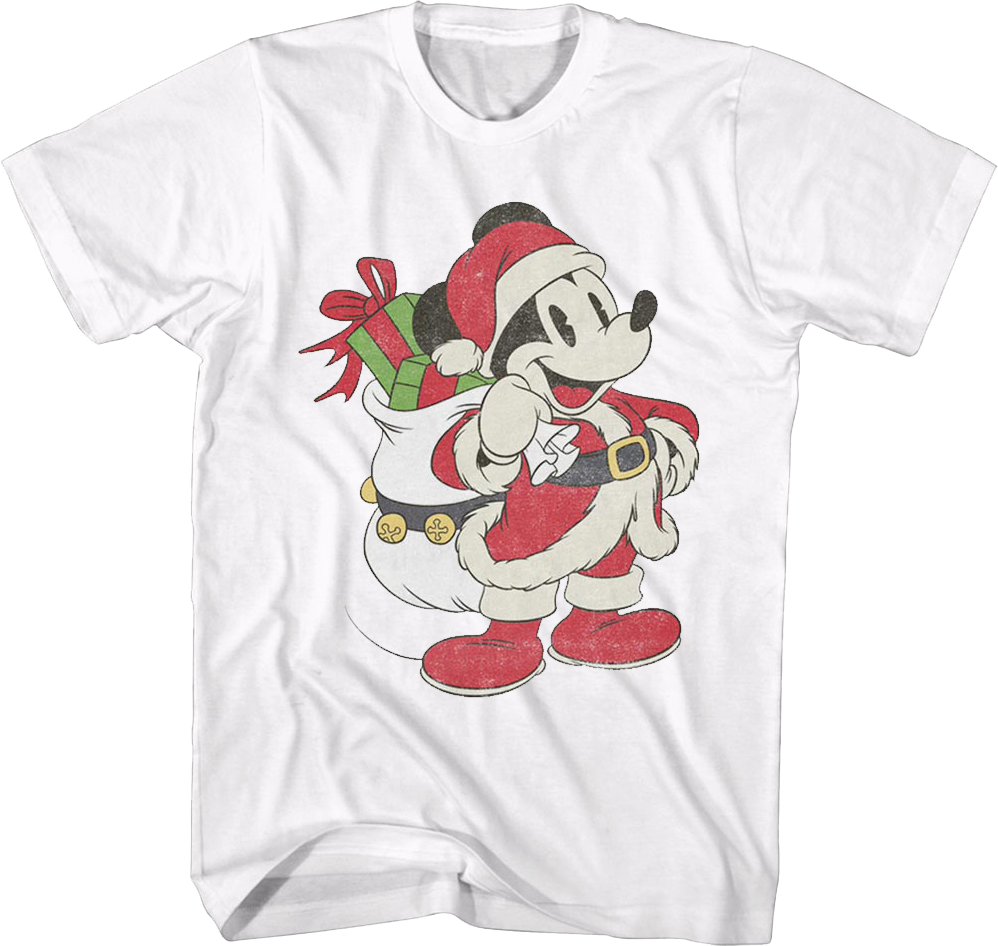 Mickey Mouse Santa Claus Disney T-Shirt product image 1