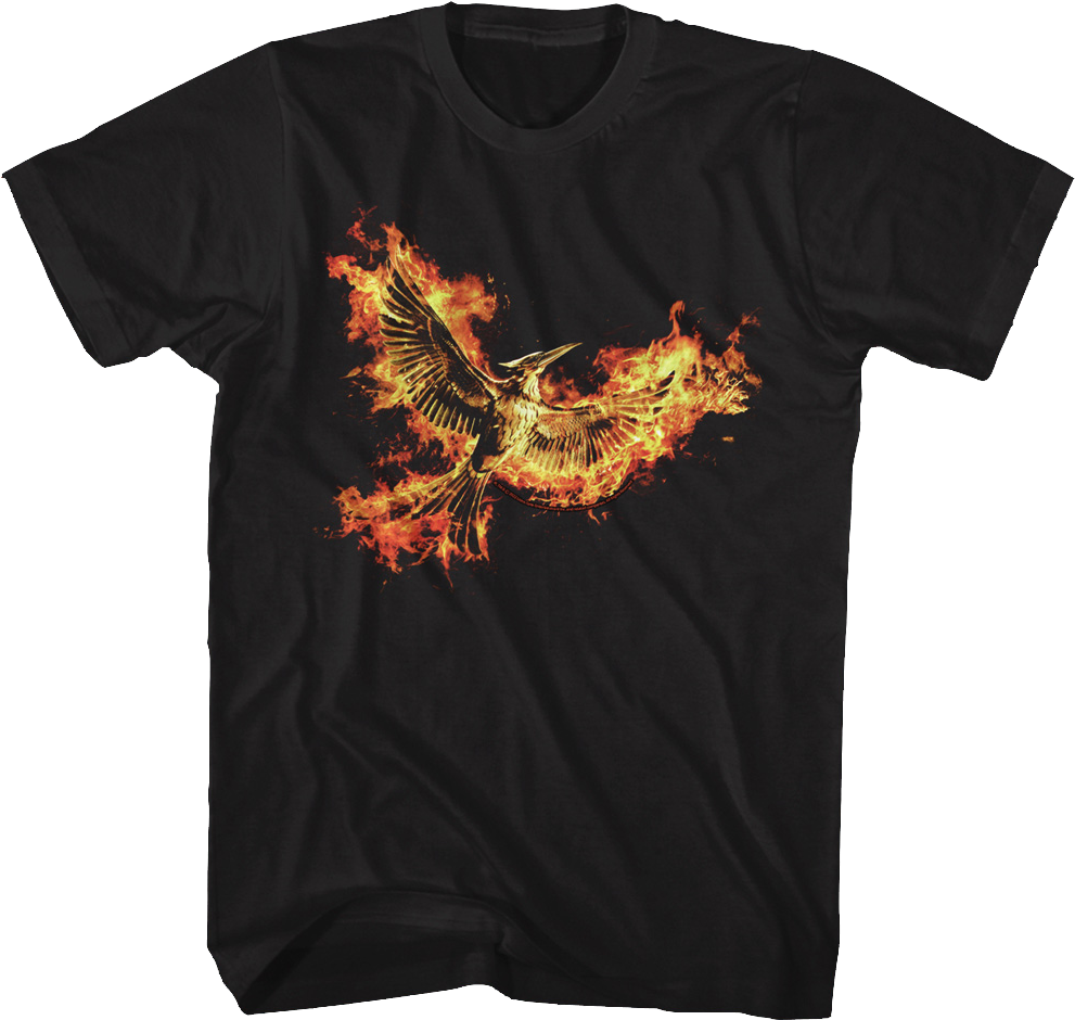 Mockingjay Fire Flight Hunger Games T-Shirt product image 1