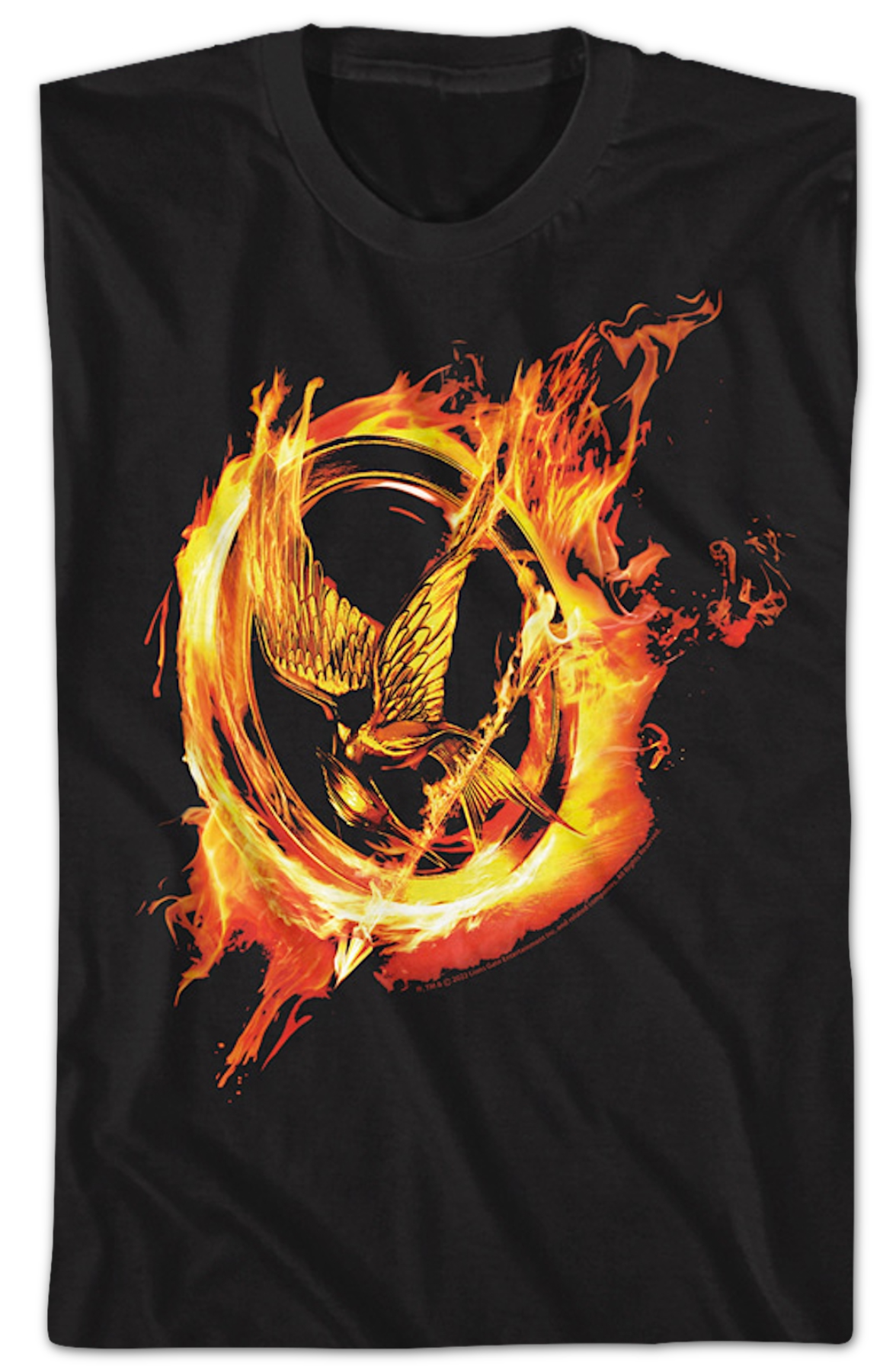 Mockingjay Flames Hunger Games T-Shirt product image 2