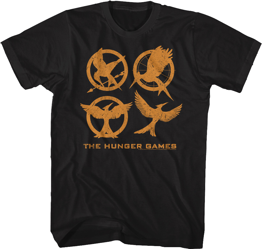 Mockingjay Logos Hunger Games T-Shirt product image 1
