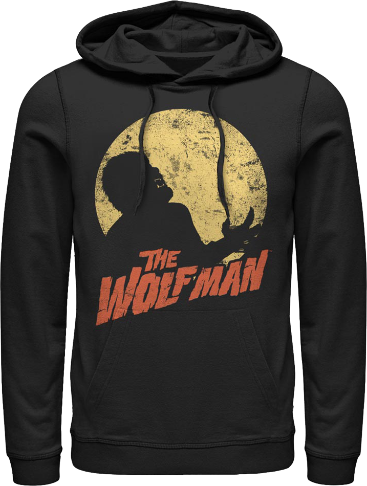 Moonlit Silhouette Wolf Man Hoodie product image 1