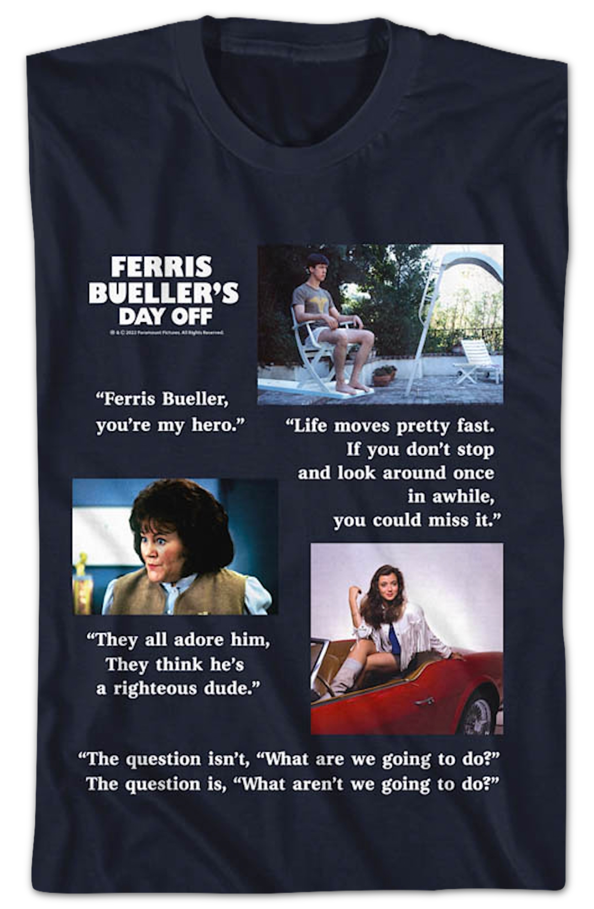 Movie Quotes Ferries Bueller's Day Off T-Shirt product image 2