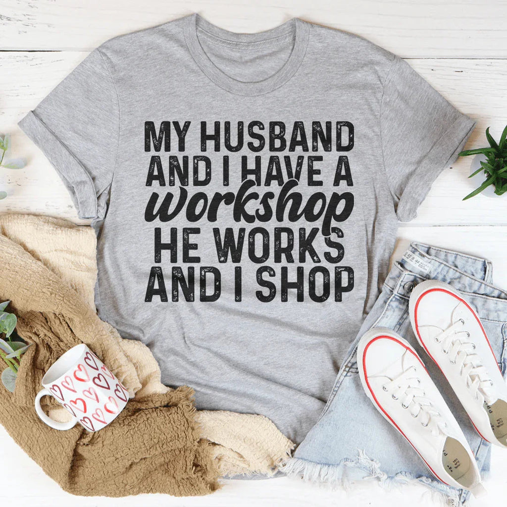 Couple Innuendo Graphic Tee – "My Husband And I Have A product image 2