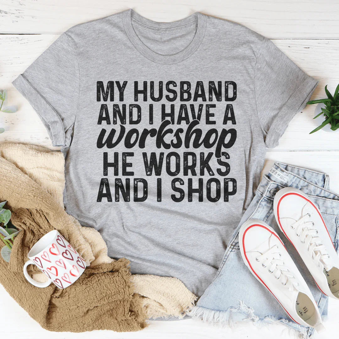 Couple Innuendo Graphic Tee – "My Husband And I Have A product image 2
