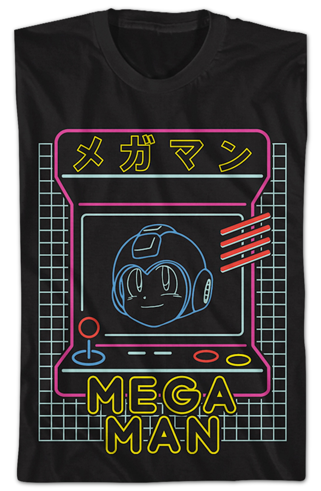 Neon Arcade Game Mega Man T-Shirt product image 2