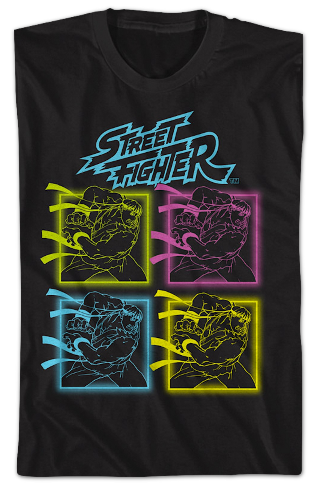 Neon Ryu Hadoken Street Fighter T-Shirt product image 2