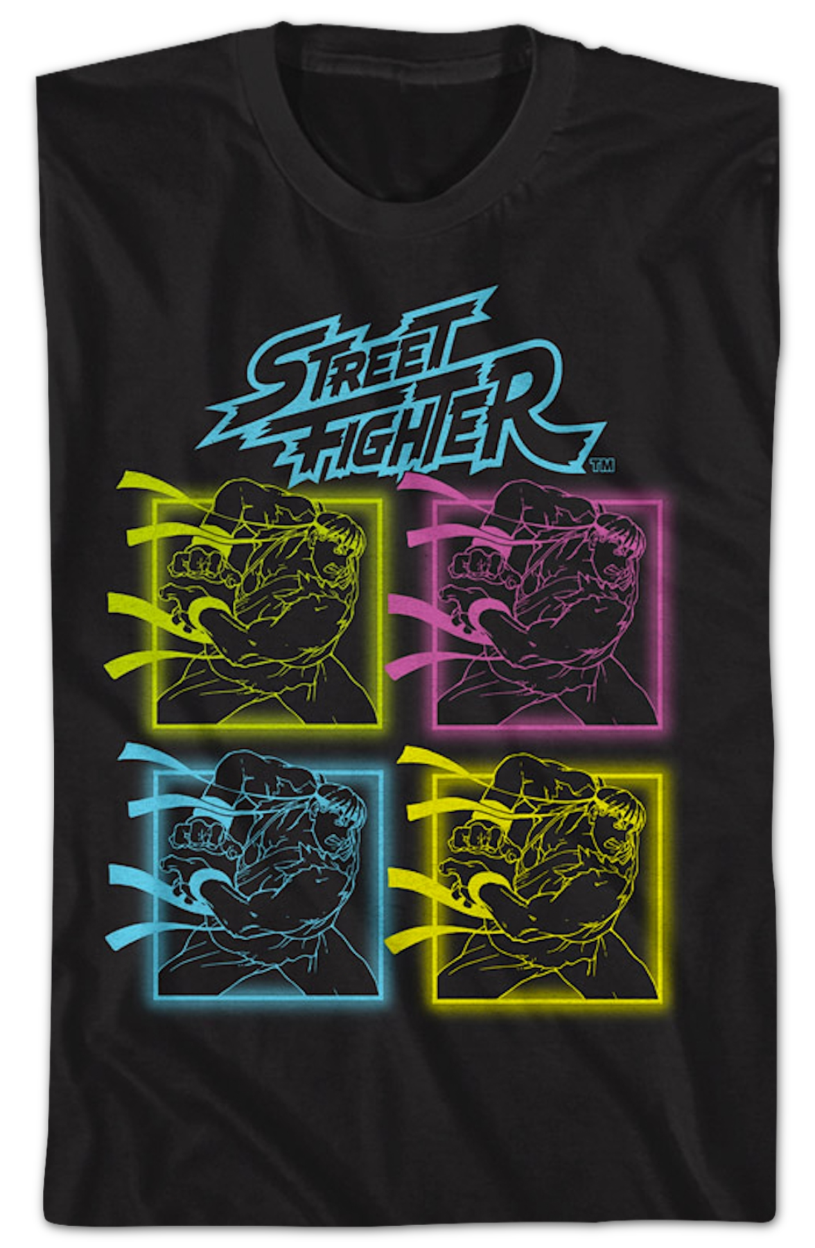 Neon Ryu Hadoken Street Fighter T-Shirt product image 2
