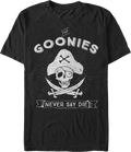 Never Say Die Pirate Logo Goonies T-Shirt product image 1