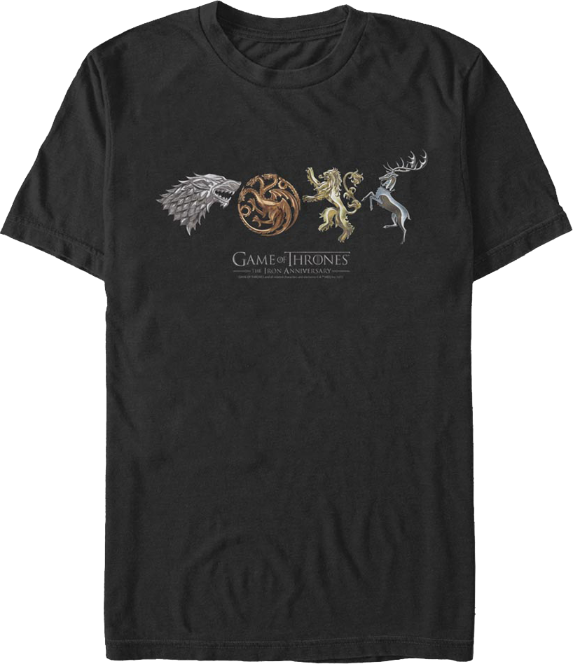 Great Houses Game Of Thrones T-Shirt product image 1