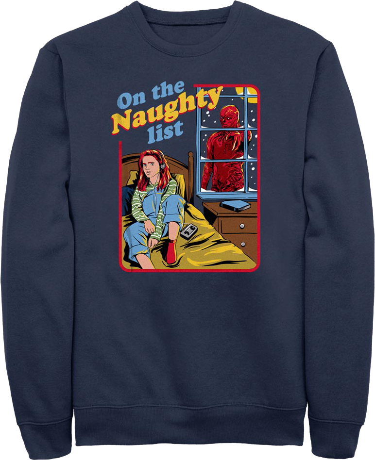 On The Naughty List Stranger Things Sweatshirt product image 1