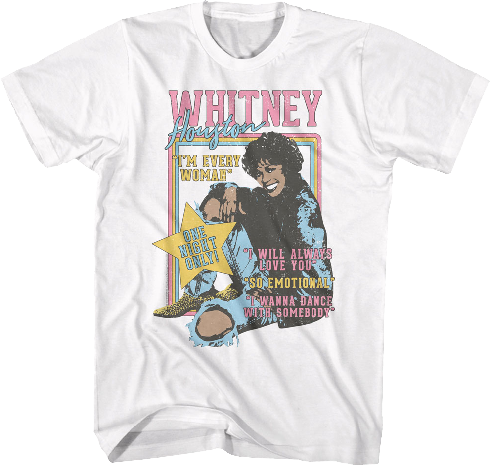 One Night Only Whitney Houston T-Shirt product image 1