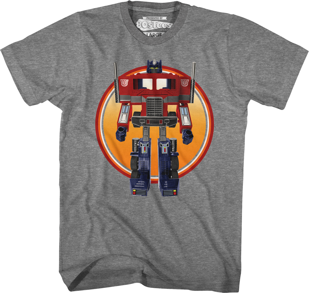 Optimus Prime Retro Photo Transformers T-Shirt product image 1