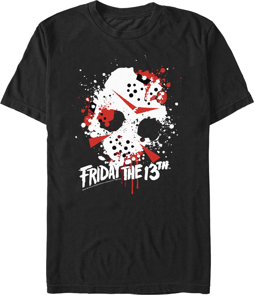 Paint Splatter Friday the 13th T-Shirt product image 1