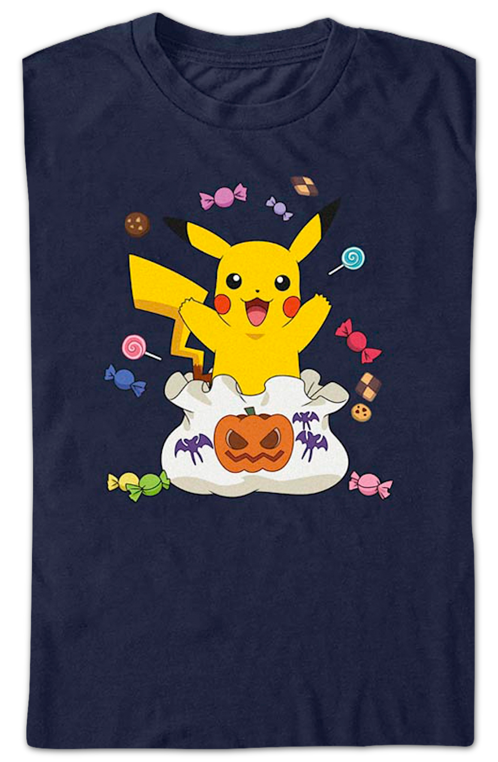 Pikachu Halloween Candy Pokemon T-Shirt product image 2