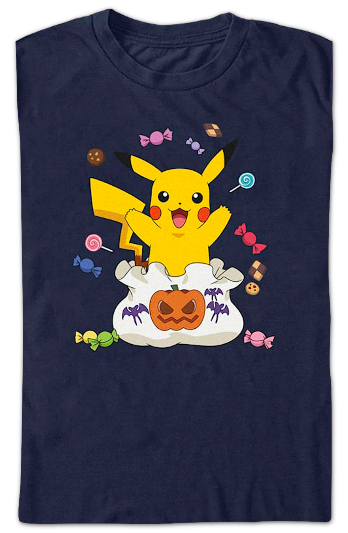 Pikachu Halloween Candy Pokemon T-Shirt product image 2