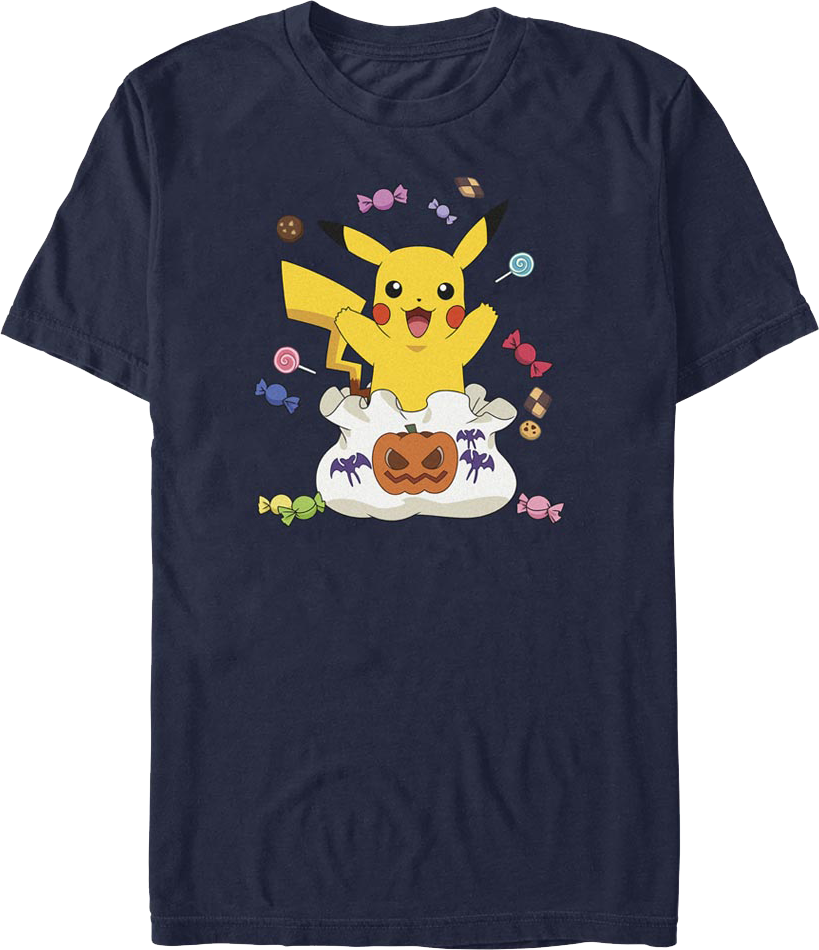 Pikachu Halloween Candy Pokemon T-Shirt product image 1